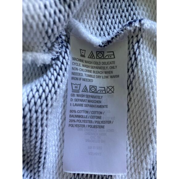 D & Co Active Womens Blue White‎ Stripe Coastal Pull Over Sz S - Picture 9 of 10